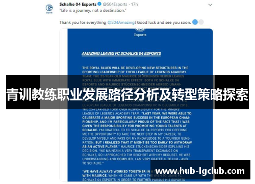 青训教练职业发展路径分析及转型策略探索 青训教练职业发展路径分析及转型策略探索